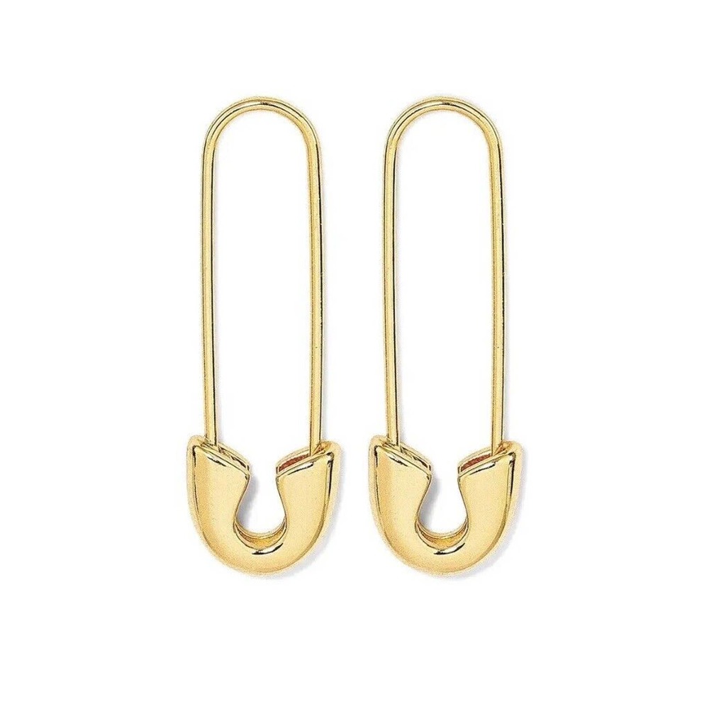 SUGAR FIX "SAFETY PIN" THREADER EARRINGS NWT